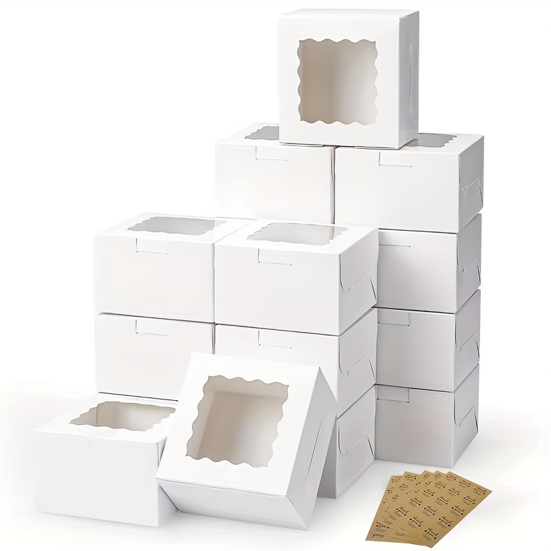 Event Suppliers - 10Pcs Kraft Paper Cake Candy Boxes