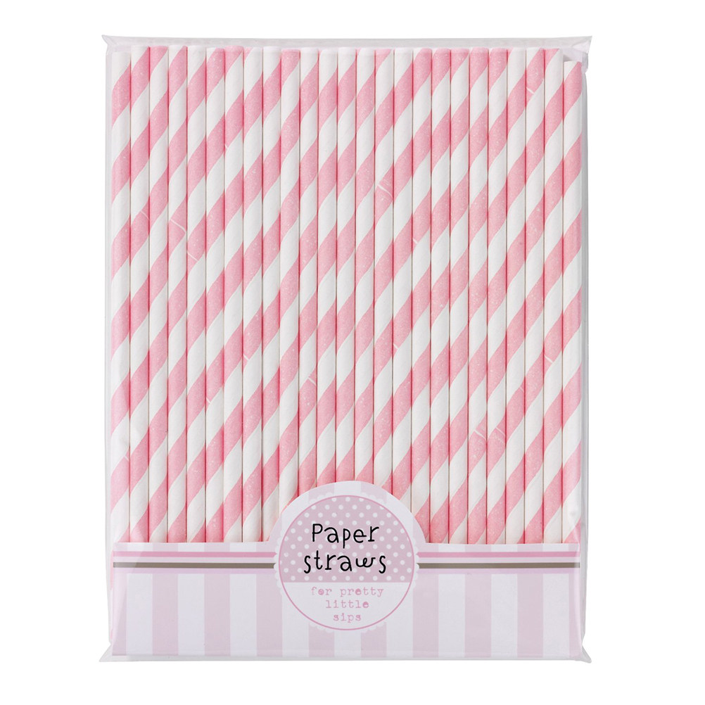 30Pcs Colorful Paper Striped S - Paper Straw Color 评论和价格