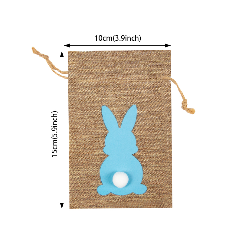 6/12/24pcs Easter Burlap Candy - Cotton Candy Cone 评论和价格