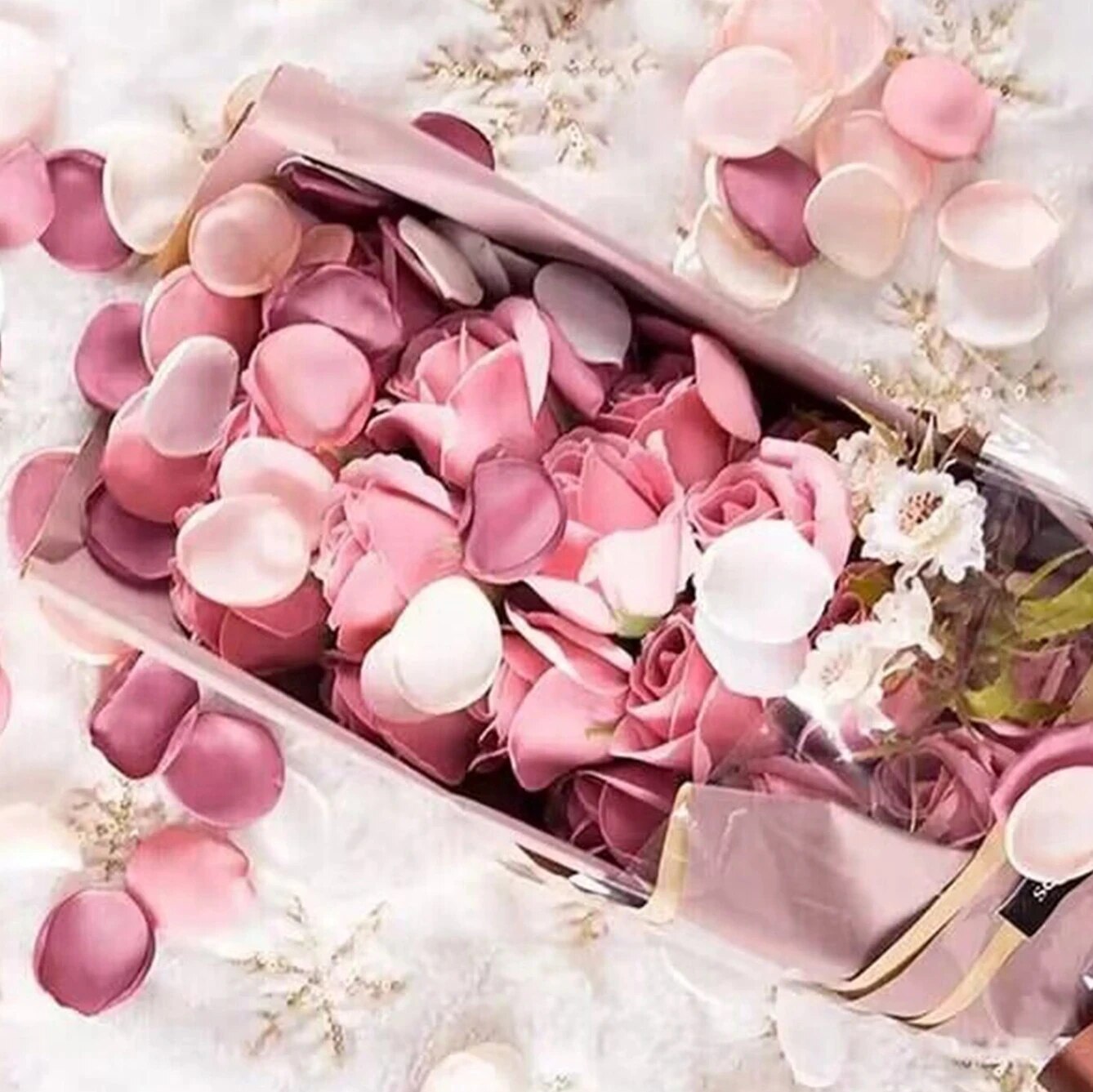 100pcs Silk Artificial Flower  - Confetti Cannon Tube 评论和价格