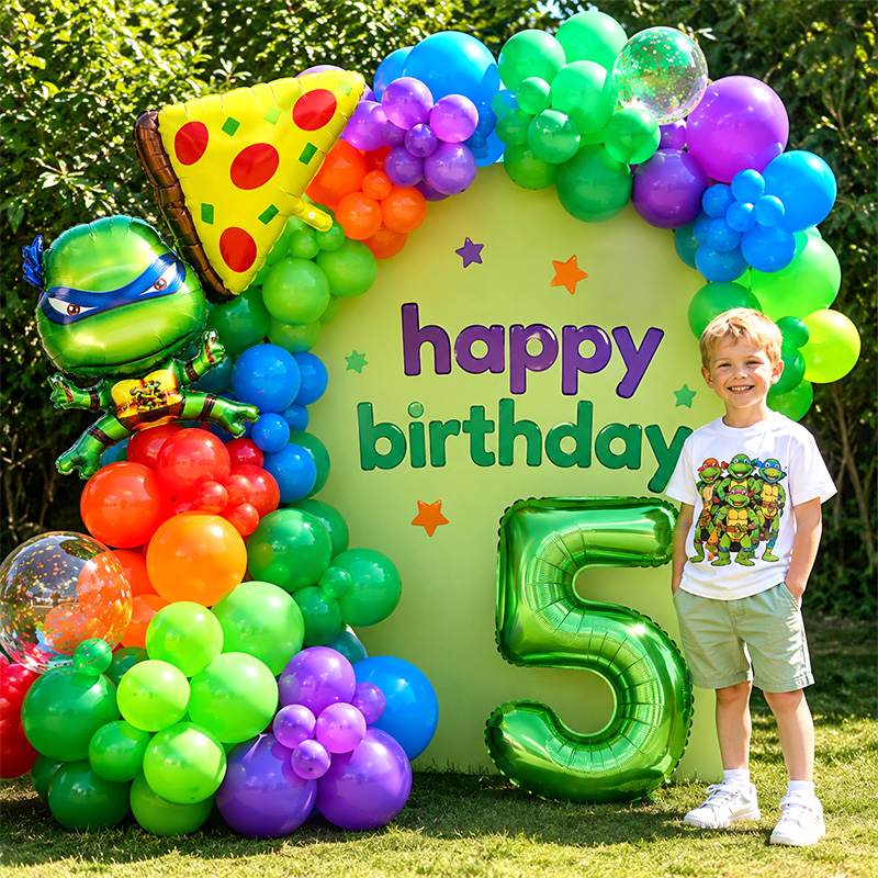 Kids Party Ninja Turtles Ballo - Balloon Arch Kit 评论和价格