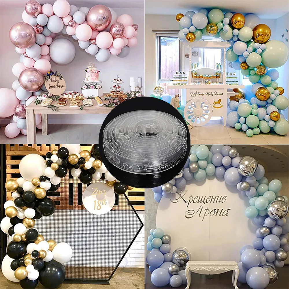 5M Transparent Balloon Chain S - Balloon Arch Kit 评论和价格