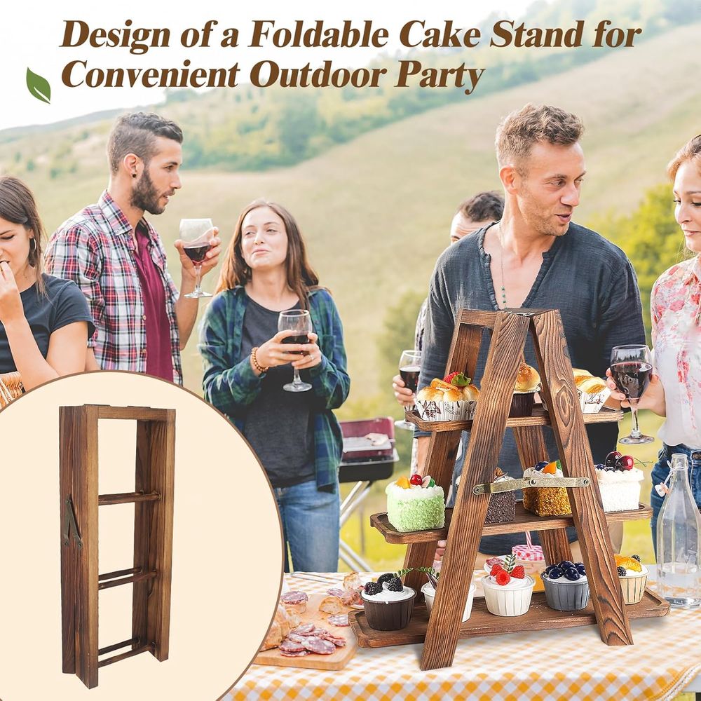 3 Tier Cupcake Stand with Swin - Cupcake Stand Tier 评论和价格