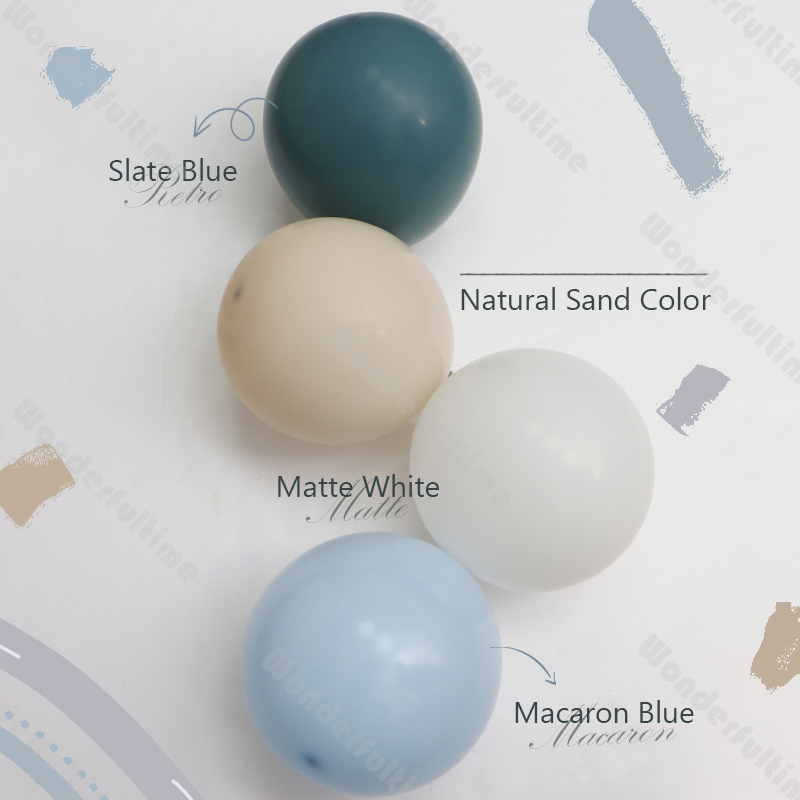 5/10/12/18inch Blue Balloons B - Balloon Arch Kit 评论和价格