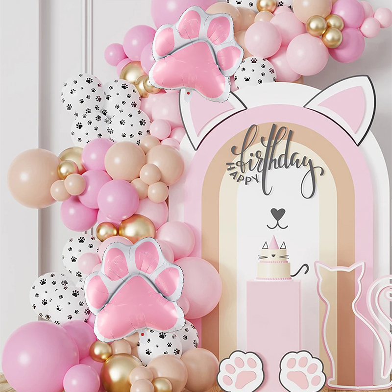 91Pcs New Meow Cat Theme Ballo - Balloon Arch Kit 评论和价格