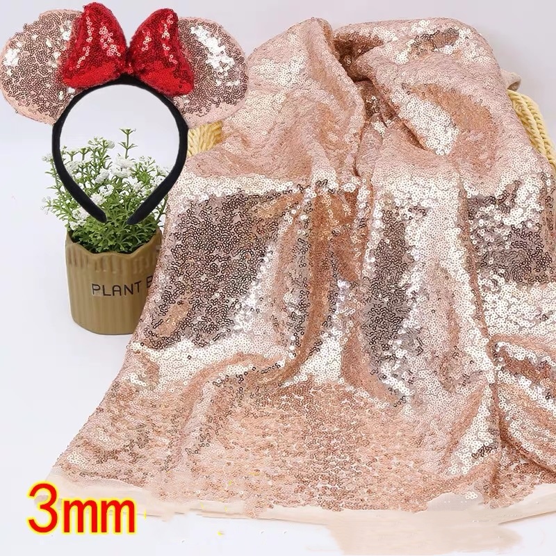 3mm Full Small Sequin Fabric F - Glitter Tablecloth 评论和价格