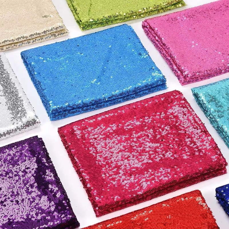 3mm Full Small Sequin Fabric F - Glitter Tablecloth 评论和价格