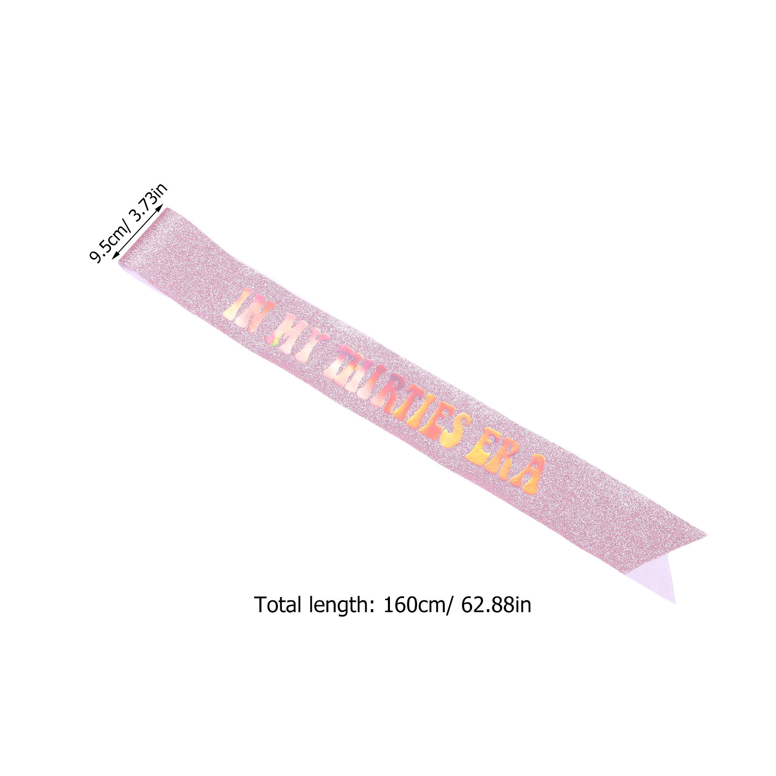 Iridescent Glitter Birthday Sa - Birthday Sash Glitter 评论和价格