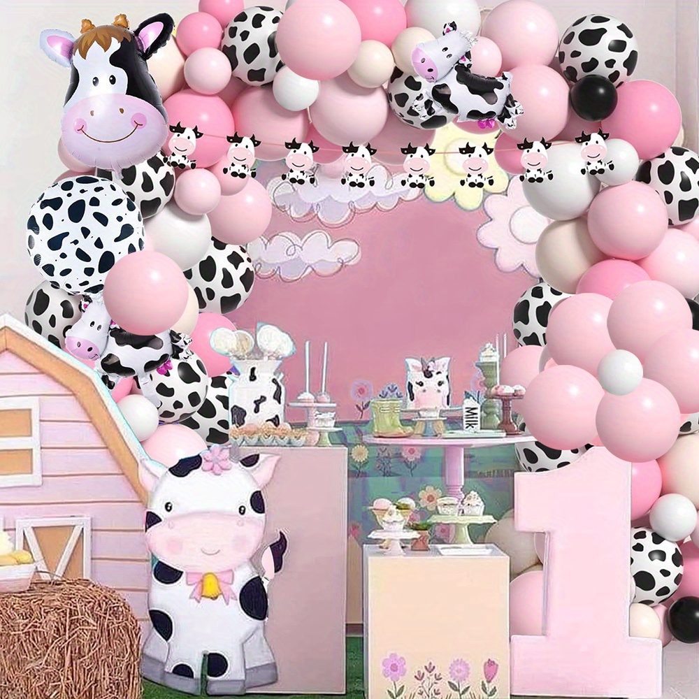 132PCS Cow Balloon Wreath Arch - Balloon Arch Kit 评论和价格