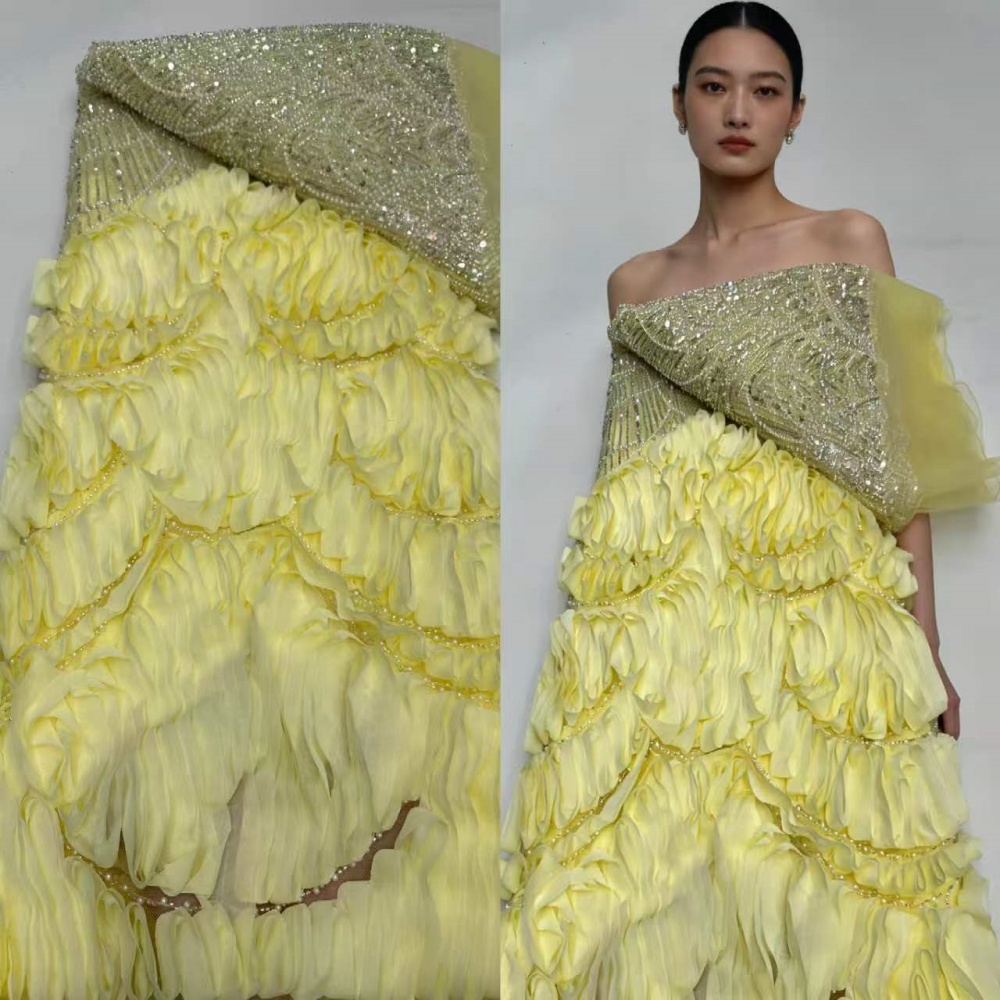 Luxurious African Sequins Lace - Glitter Tablecloth 评论和价格